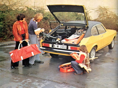 Werbung fr den neuen Capri II 1974